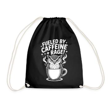 Dictons du café Caféine Cadeau drôle de café - Sac de sport léger - noir - Devant