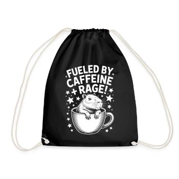 Dictons du café Caféine Cadeau drôle de café - Sac de sport léger - noir - Devant