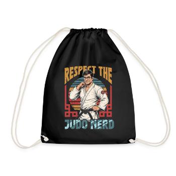 Judo Martial Arts - Drawstring Bag - black - Front
