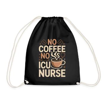 Infirmière en soins intensifs sans café sans soins aigus Amoureuse du café - Sac de sport léger - noir - Devant