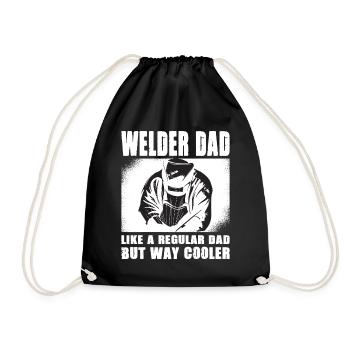 Welder Saying Gifts for Metalworkers - Drawstring Bag - black - Front