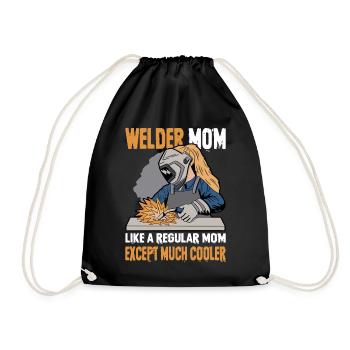 Welder Saying Gifts for Metalworkers - Drawstring Bag - black - Front