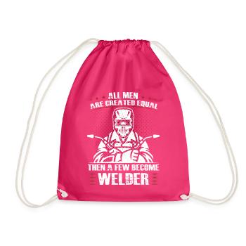 Schweißer Spruch Geschenke Für Metallbauer  - Turnbeutel - Fuchsia - Vorne