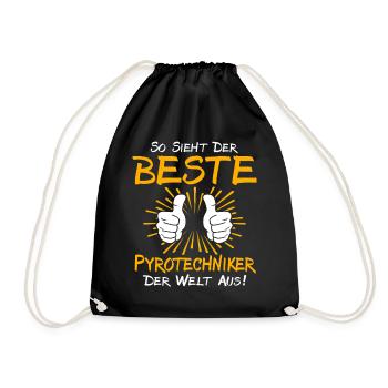 Idée de cadeau pour un pyrotechnicien - Sac de sport léger - noir - Devant