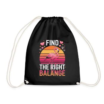 Trouvez la bonne couronne de flamant rose de la Balange - Sac de sport léger - noir - Devant