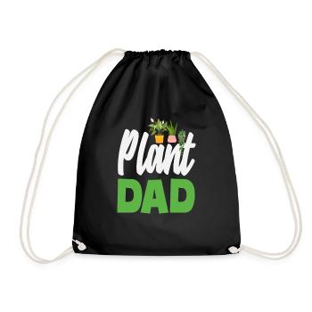 Plant Lover Father Gardening Home Gardener - Drawstring Bag - black - Front