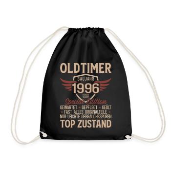 T-shirt du 30e anniversaire – Vintage 1996 Vintage Rétro - Sac de sport léger - noir - Devant