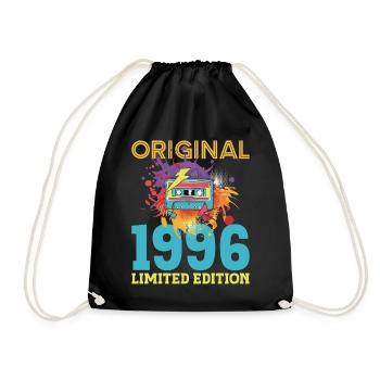 Anniversaire 30 ans 1996 Cassette Vintage Rétro - Sac de sport léger - noir - Devant