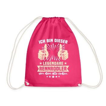 Dictons de luge - Sac de sport léger - fuchsia - Devant