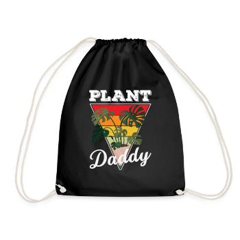 Plant Daddy Plant Lover Garden - Drawstring Bag - black - Front