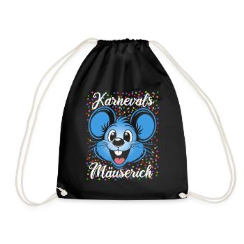 Carnival Mouse | Partner Costume Men - Drawstring Bag - black - Front