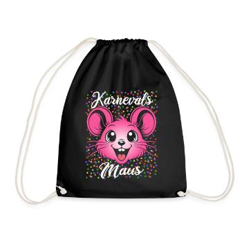 Carnival Mouse | Partner Costume Women - Drawstring Bag - black - Front