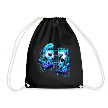 Soccer 67 Funny Six Seven Hands mème - Sac de sport léger - noir - Devant