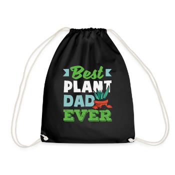 Beste Pflanze Hobby Dad Ever Funny Gardener - Turnbeutel - Schwarz - Vorne