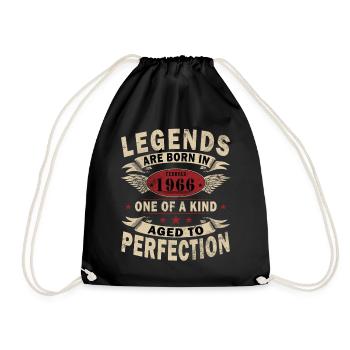 Février 1966 - Février 1966 Don - Sac de sport léger - noir - Devant