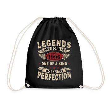 February 1996 Best Gift February 1996 - Drawstring Bag - black - Front