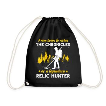 Détecteur de reliques Sondes détecteurs de métaux - Sac de sport léger - noir - Devant