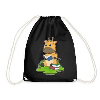 Livre des nerds de la girafe - Sac de sport léger - noir - Devant