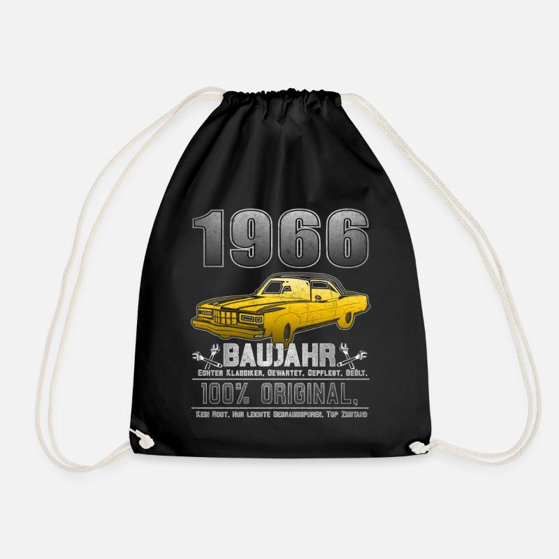 Limited edition 1966 - 60. Geburtstag Geschenk - Turnbeutel - Schwarz