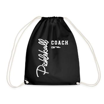 Pickleball Coach Classic Court für Ausbilder - Turnbeutel - Schwarz - Vorne