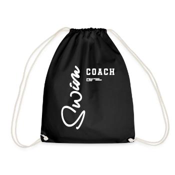 Entraîneur de natation classique au bord de la piscine pour les chefs d’équipe - Sac de sport léger - noir - Devant