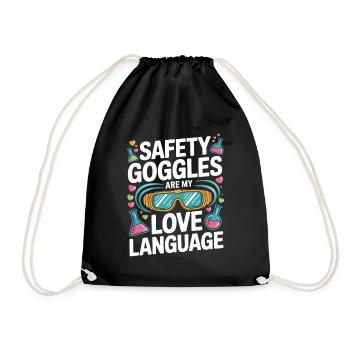 Love Language Safety Goggles - Turnbeutel - Schwarz - Vorne