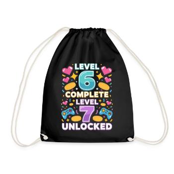 Niveau 6 Niveau 7 complété Débloqué - Sac de sport léger - noir - Devant