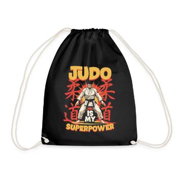 Judo Is My Superpower - Turnbeutel - Schwarz - Vorne