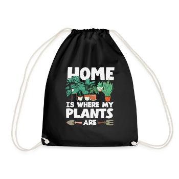 Maison où mes plantes sont amoureuses des plantes - Sac de sport léger - noir - Devant