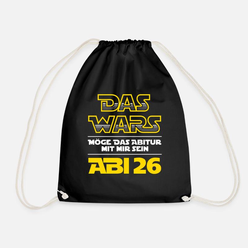 Das Wars | Abi 2026 - Abitur - Geschenk - Turnbeutel - Schwarz