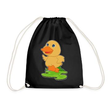 Duck Jogger Jogging Sport - Drawstring Bag - black - Front