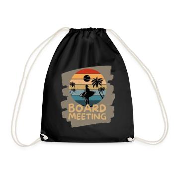 Réunion du conseil de surf - Sac de sport léger - noir - Devant