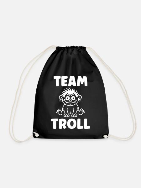 Troll - Turnbeutel - Schwarz