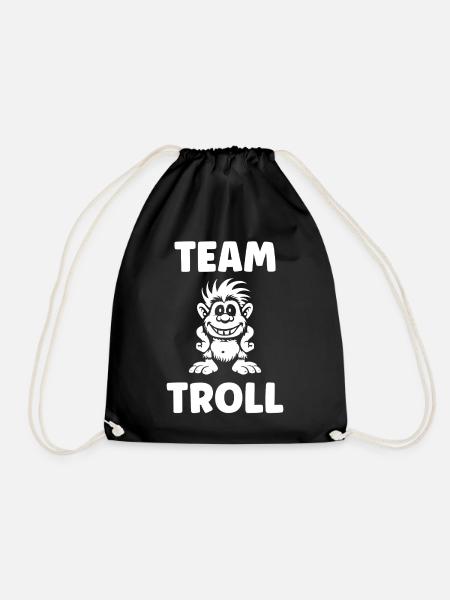 Troll - Turnbeutel - Schwarz