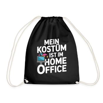 Costume is in the home office carnival carnival office - Drawstring Bag - black - Front