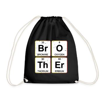 Br O Th Er Brother Periodic Table Chemistry  - Turnbeutel - Schwarz - Vorne