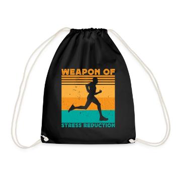Coureur de marathon Running Run Arme Of Stress - Sac de sport léger - noir - Devant