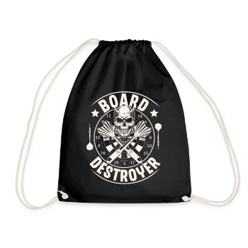 darts - Drawstring Bag - black - Front