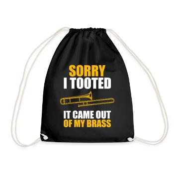 Désolé, j’ai fait un tonnerre de trombone, tromboniste, tromboniste - Sac de sport léger - noir - Devant