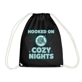 Accro aux nuits douillettes Amant du crochet Drôle - Sac de sport léger - noir - Devant