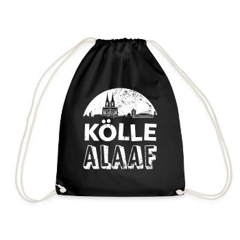 Köln Alaaf Silhouette - Turnbeutel - Schwarz - Vorne