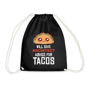 Conseils pour un architecte taco : dire - Sac de sport léger - noir - Devant