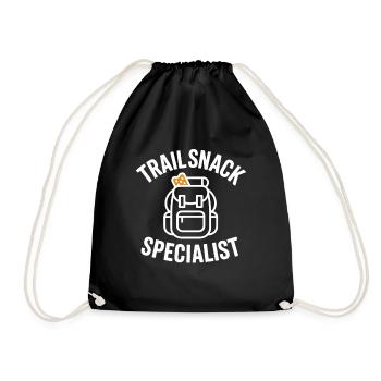 Trail Snack Specialist Wander Humor - Turnbeutel - Schwarz - Vorne