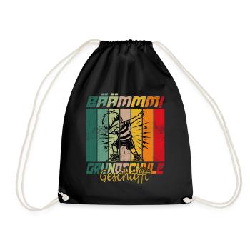 Elementary school managed, school child, gift idea - Drawstring Bag - black - Front