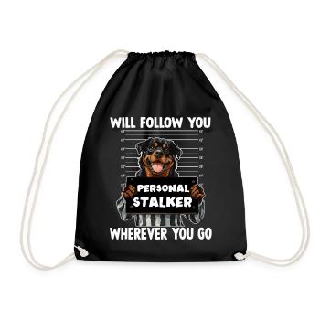 Promenade cadeau du propriétaire de chien sur les proverbes du chien - Sac de sport léger - noir - Devant