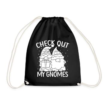 Hommes costumés de gnomes regardent mes gnomes gnomes - Sac de sport léger - noir - Devant