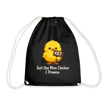 Mathématiques du poulet trop de poulets dans le - Sac de sport léger - noir - Devant