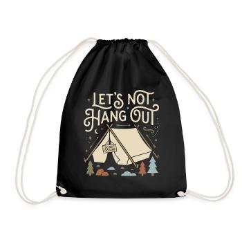 Ne traînons pas Camper Ne pas déranger - Sac de sport léger - noir - Devant
