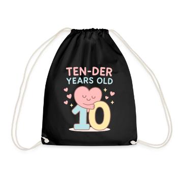 Cadeau d’anniversaire Dix Les Années 10 - Sac de sport léger - noir - Devant