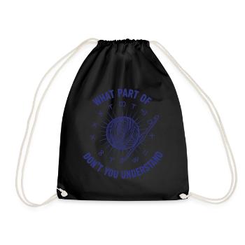 Crochet drôle, quelle partie de ne comprends-tu pas - Sac de sport léger - noir - Devant